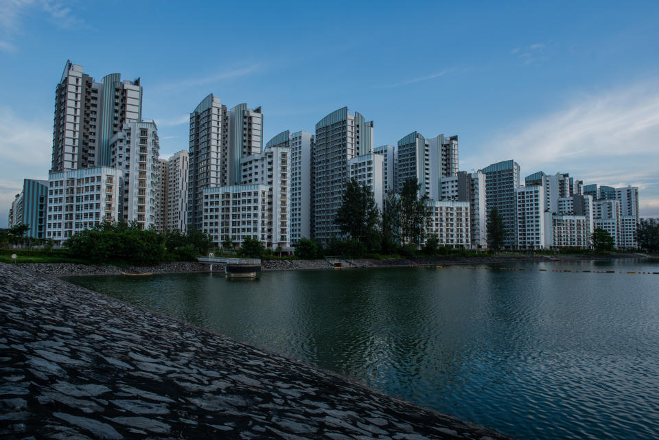 New HDB flats along Sumang Walk in Punggol. (Yahoo News Singapore file photo)