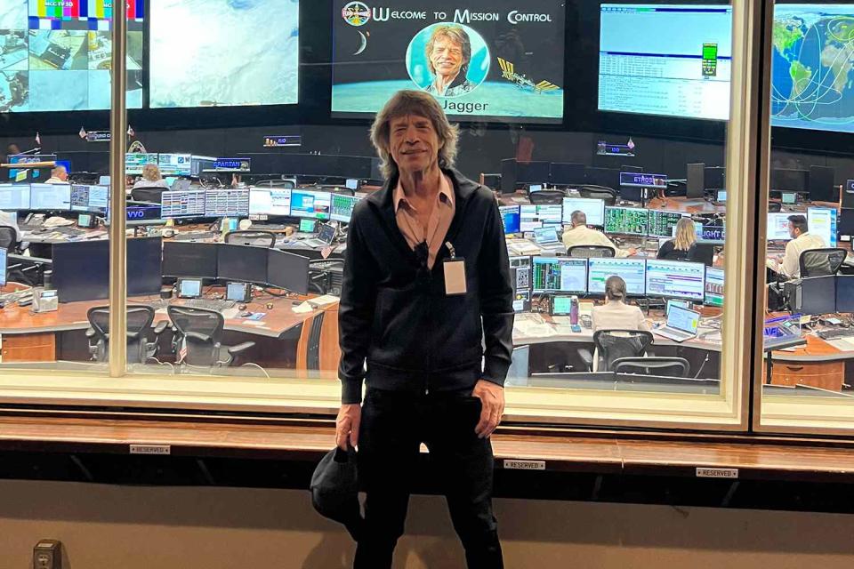 <p>Mick Jagger/Instagram</p> Mick Jagger at NASA