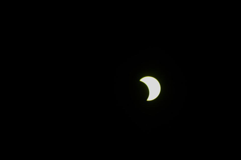 A shot of Monday's solar eclipse from Fountain Hills, Arizona.