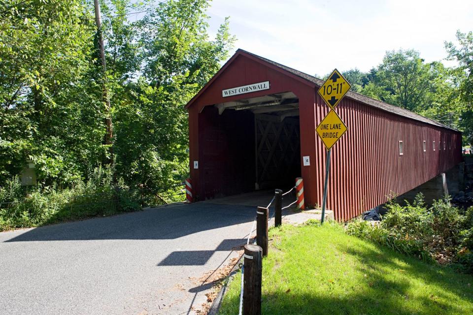 west cornwall covered bridge, connecticut