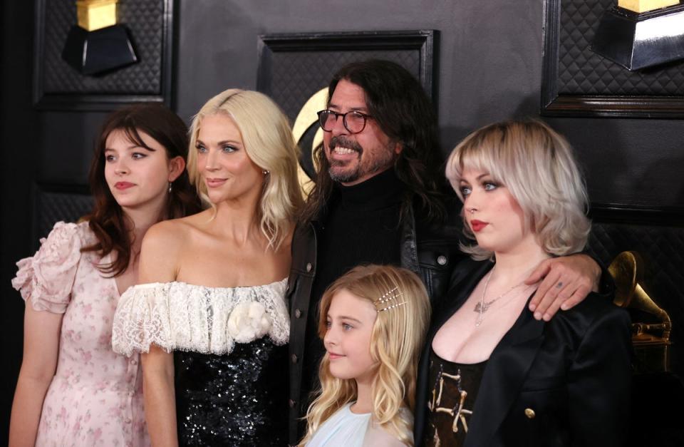 Dave Grohl and family (REUTERS)