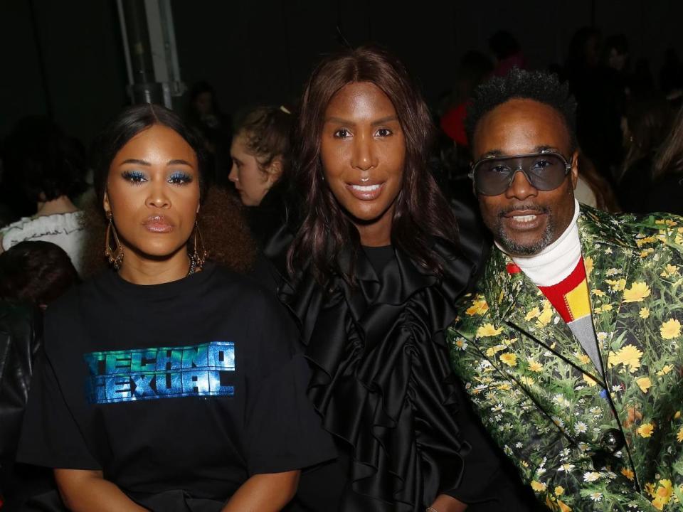 Eve, Honey Dijon and Billy Porter at the Christopher Kane show at London Fashion Week: Photo by Darren Gerrish/WireImage