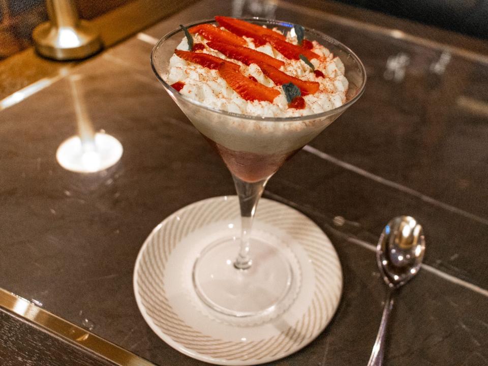 One of Ramsay's signature desserts, trifle.