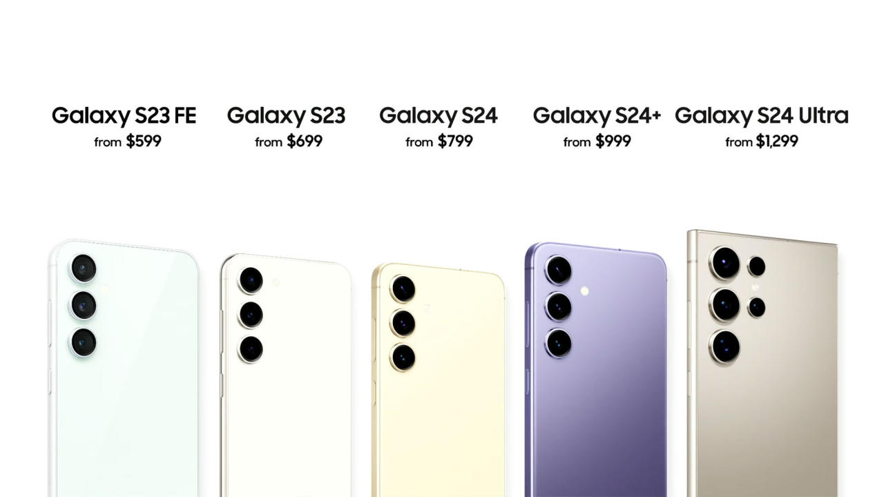 samsung galaxy lineup