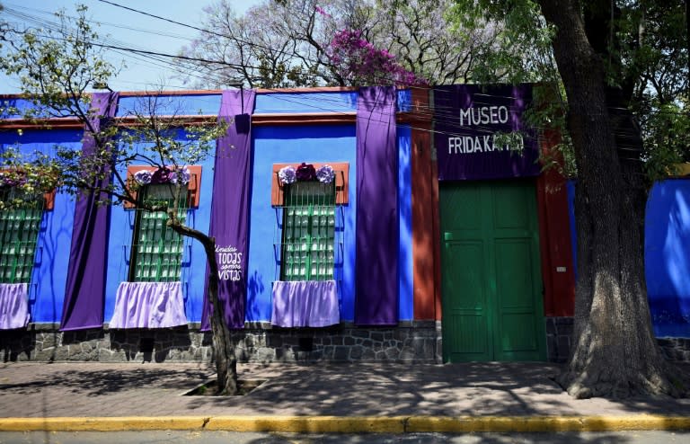 The Casa Azul, where Frida Kahlo lived for 36 years in Mexico City, is now a popular museum (Alfredo ESTRELLA)