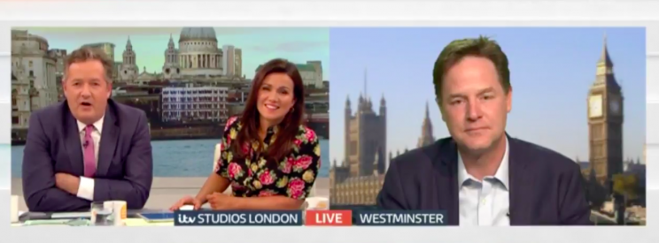 'Extraordinary man', Clegg mutters - and it's not a compliment [GMB]