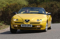 <p>It took Alfa Romeo a couple of years from introducing its 916 generation of GTV coupe and Spider before it offered these cars with the superb Busso 3.0-litre V6 engine. When it did, it was a marriage made in Heaven as the sleek, distinctive looks gained the power and soundtrack they deserved.</p><p>The Spider is generally more expensive to buy now, with prices starting at £9000 for the open-top and £6000 for the coupe. That makes the GTV the keener bargain, but the Spider lets you enjoy the V6 engine’s noises unfiltered and it’s still a brisk car with 0-60mph in 6.6 seconds.</p>