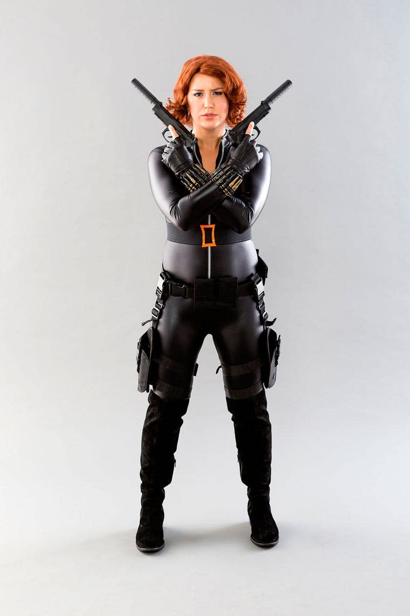 DIY Black Widow from The Avengers Halloween Costume