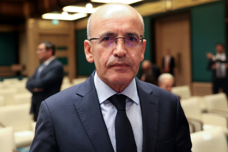 Finance Minister Mehmet Simsek pledged to push ahead with a pro-market course (Adem ALTAN)