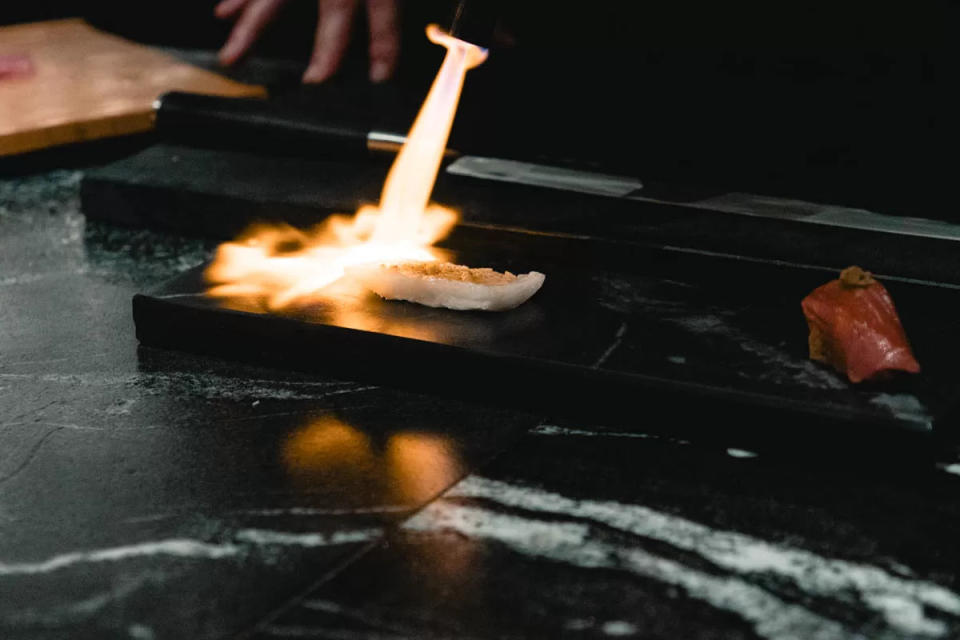 An Omakase - torching