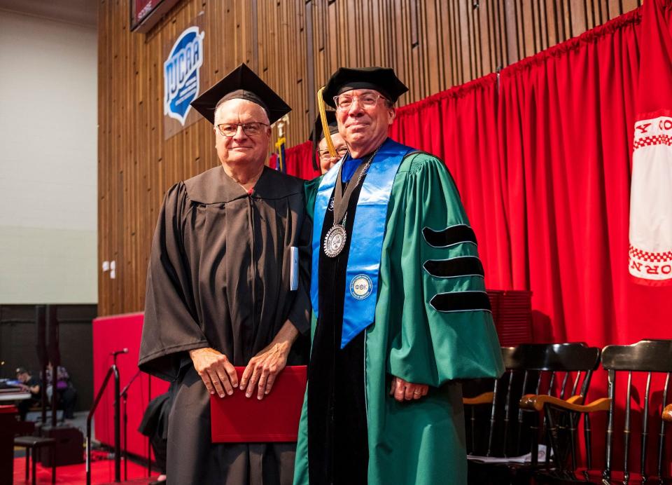 SUNY CCC’s oldest graduate, Sam McCune, was honored at the 65th Commencement Ceremony.