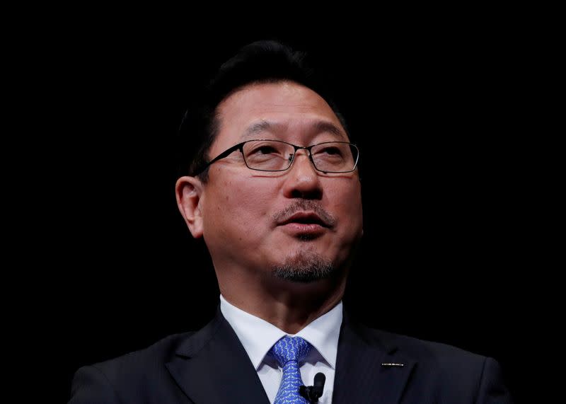 FILE PHOTO: Nissan Motor executive officer and vice-COO Jun Seki speaks during a news conference at Nissan Motor headquarters in Yokohama