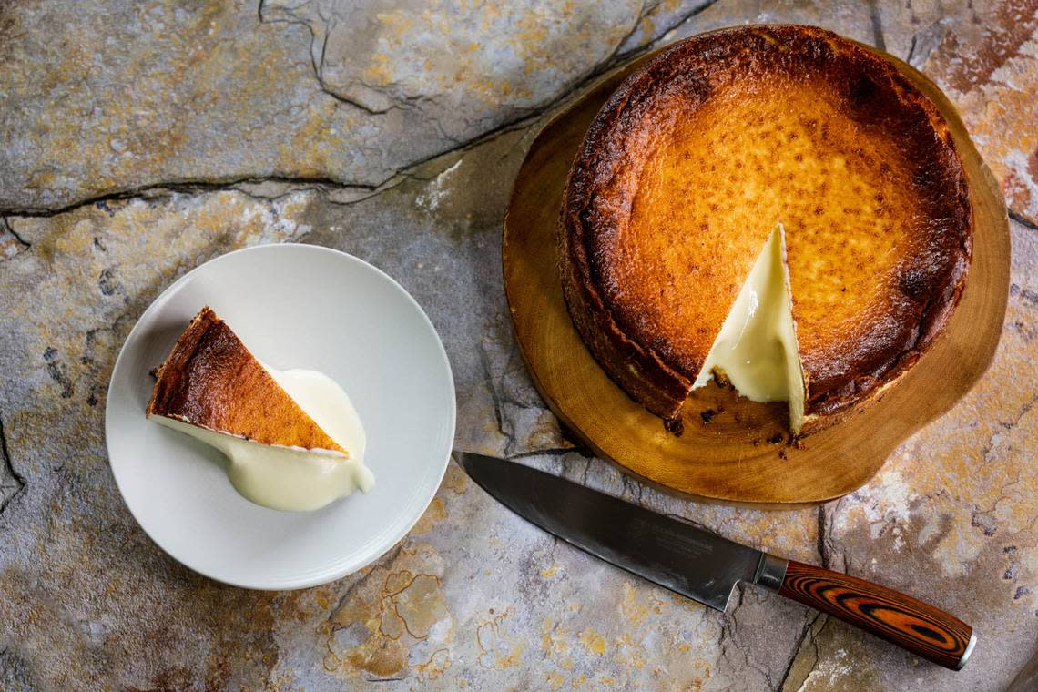 Don’t even think about skipping dessert: Leku’s famous Basque cheesecake remains on the menu.