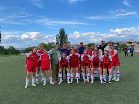 Formerly known as Association for Sport Women's Football Club Tiverija Strumica and now renamed Brera Tiverija, the team was visited by Pierre Galoppi, CEO of Brera Holdings, and Goran Pandev, President of Brera Strumica and North Macedonian sports legend. Brera Holdings is committed to investing in women's football and supporting Tiverija's growth story.