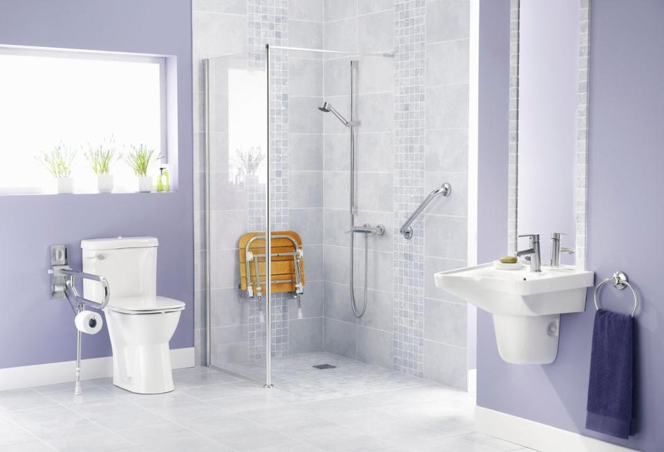 Bathroom for people with disabilities in modern setting