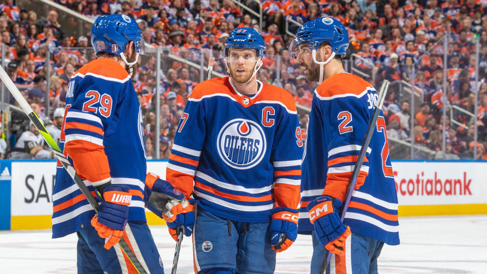 The Oilers lost to the Golden Knights in the second round of the playoffs. (Photo by Andy Devlin/NHLI via Getty Images)