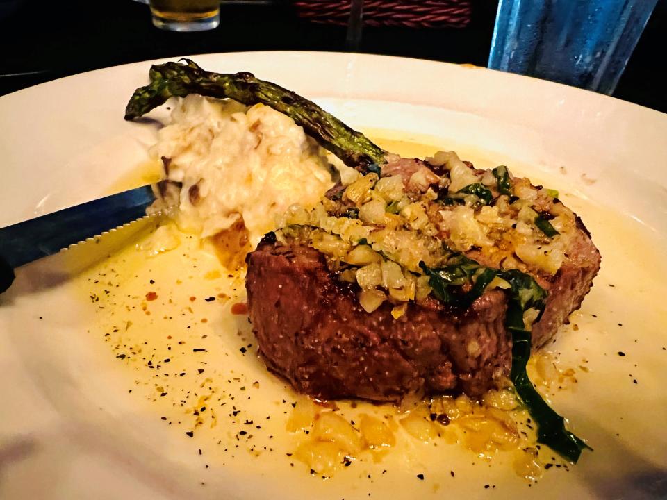 Steak de Burgo at Simon's is one of the most popular dishes on the menu.