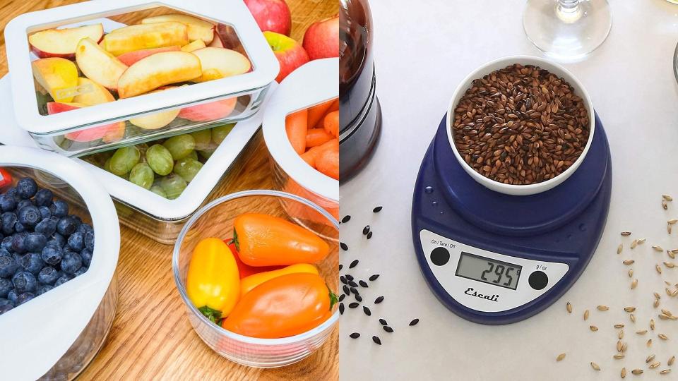 Best health and fitness gifts 2021: Pyrex Ultimate storage containers and Escali Primo kitchen scale