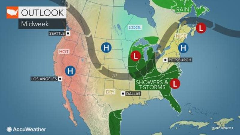 Rain outlook June 10