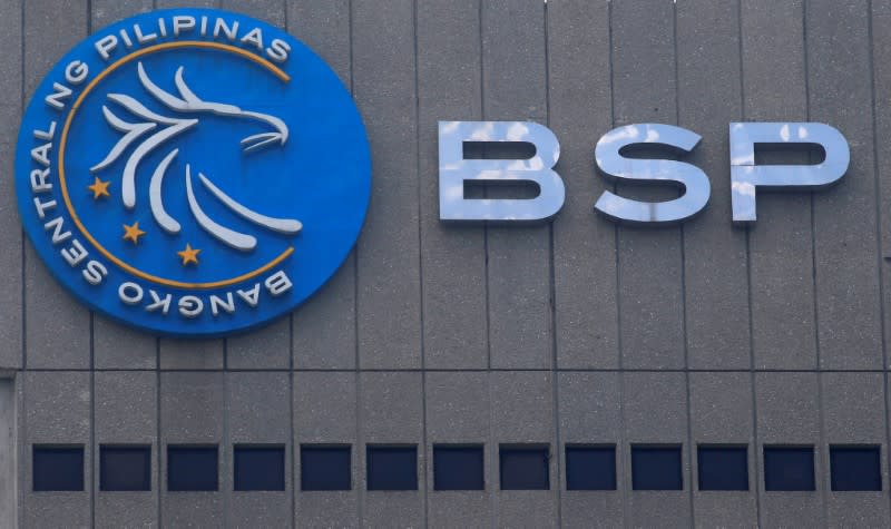 A logo of Bangko Sentral ng Pilipinas (Central Bank of the Philippines) is seen at their main building in Manila. Photo: REUTERS/Romeo Ranoco/File Photo