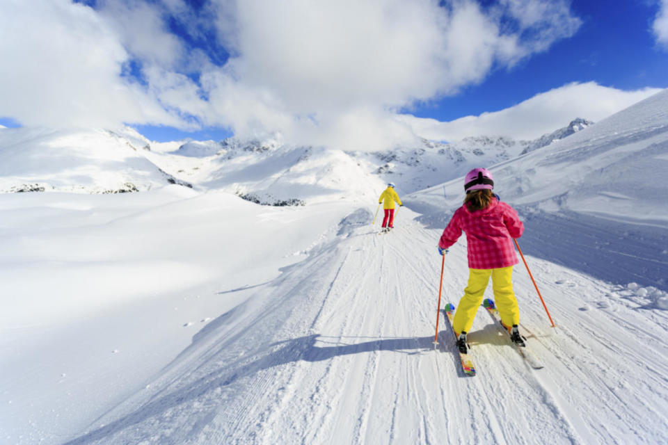 Downhill skiing 