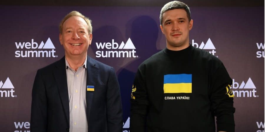 Microsoft Vice President Brad Smith met with Head of the Ministry of Digital Transformation of Ukraine Mykhailo Fedorov