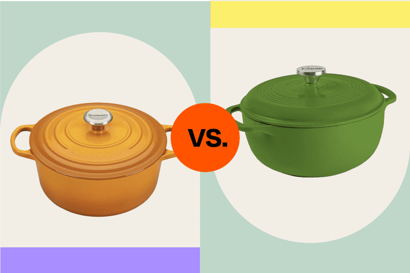 inline graphic comparing le creuset vs lodge