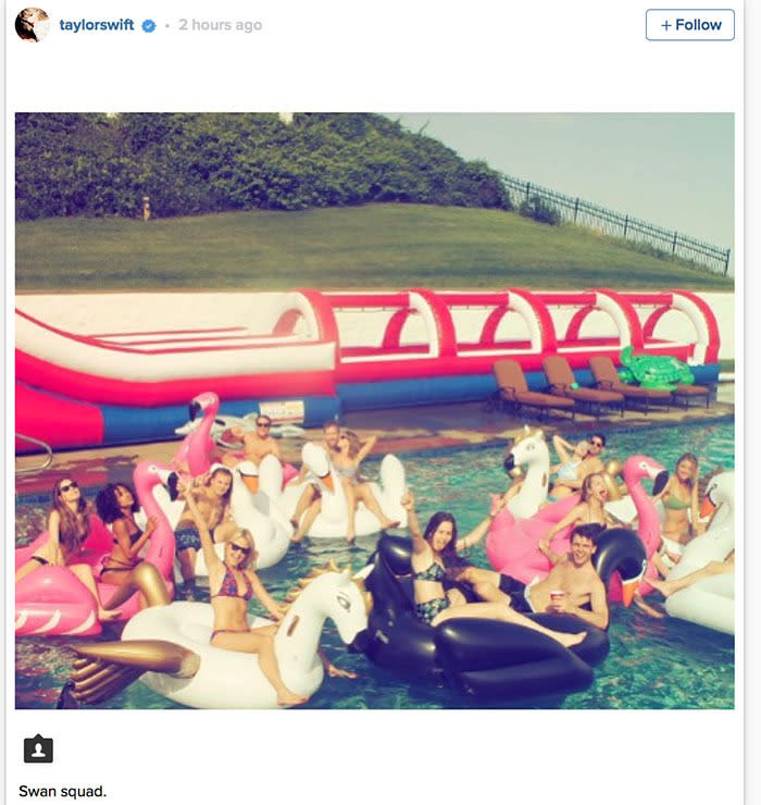 Taylor Swift 4th of July 2015 party.