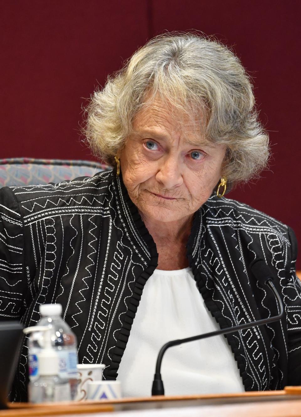 Nancy Detert at a redistricting meeting on Oct. 19, 2021.