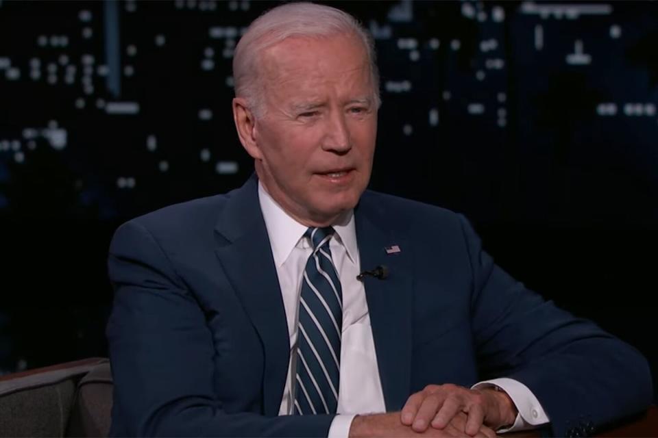 President Joe Biden Visits Jimmy Kimmel Live