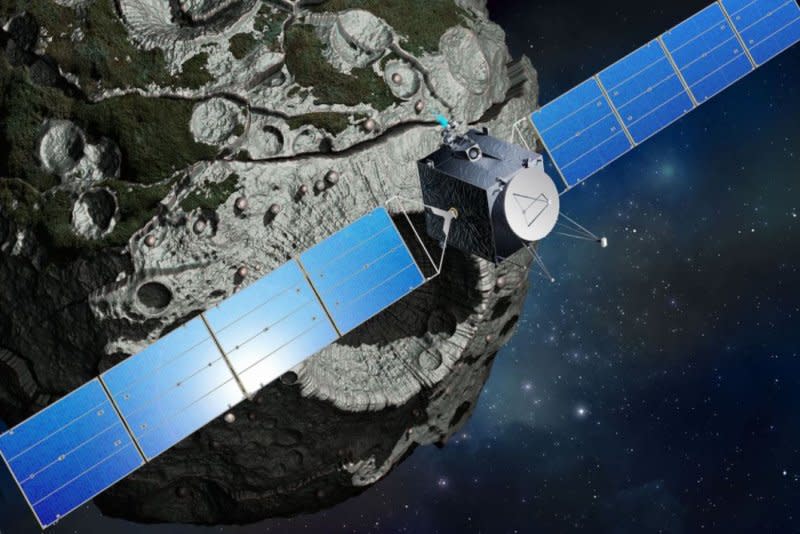 NASA's Jet Propulsion Laboratory plans to send the Psyche spacecraft, to a distant metallic asteroid. Image courtesy of NASA/SSL Maxar Technologies