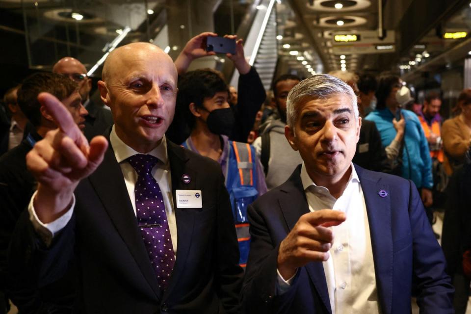 Andy Byford (left) and Sadiq Khan (right) (REUTERS)