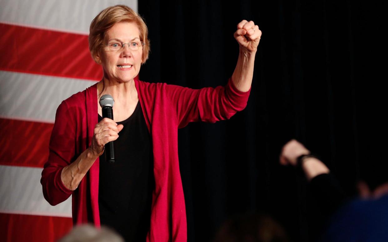 Elizabeth Warren has attacked tech companies over competition concerns - FR140274 AP