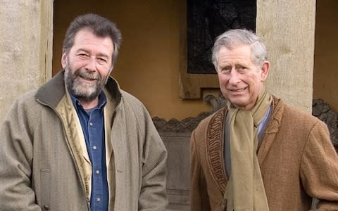 Eric Robson with the Prince of Wales at Highgrove - Credit: BBC