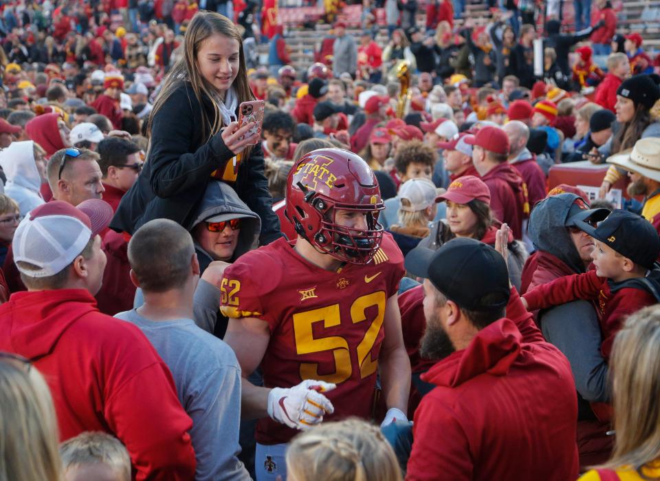 Iowa State center Trevor Downing, a Creston native, knows the significance of the annual Iowa State-Iowa football games.