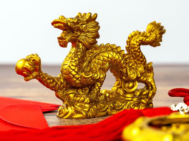 <p>Getty</p> Dragon Chinese zodiac sign.