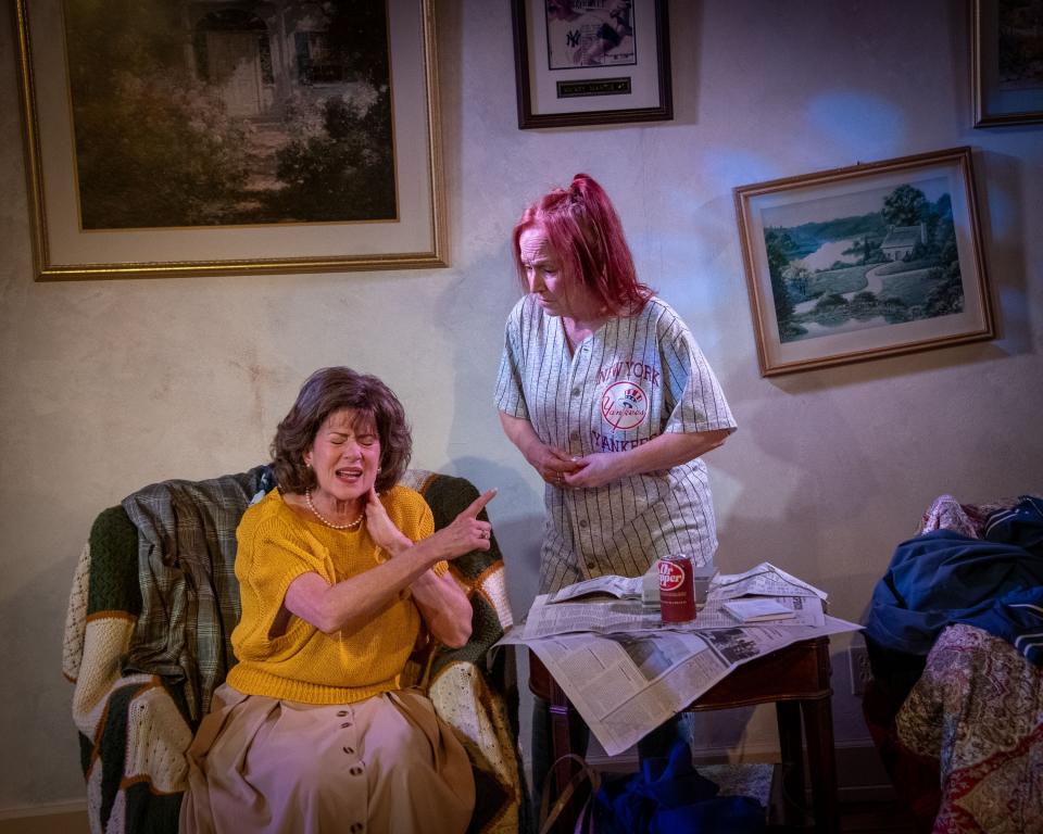 Amy London and Patti Gardner in Boca Stage's production of Neil Simon's "The Odd Couple" (female version), which played in March.