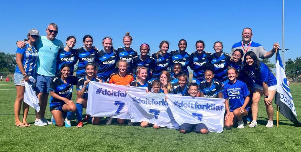 The 2006 Kansas Rush Wichita Academy girls soccer team was motivated to win the National Presidents Cup for their teammate, Kilar Gillispie.