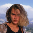 Outdoor headshot portrait of American actor River Phoenix (1970 - 1993), 1991. (Photo by Nancy R. Schiff/Getty Images)