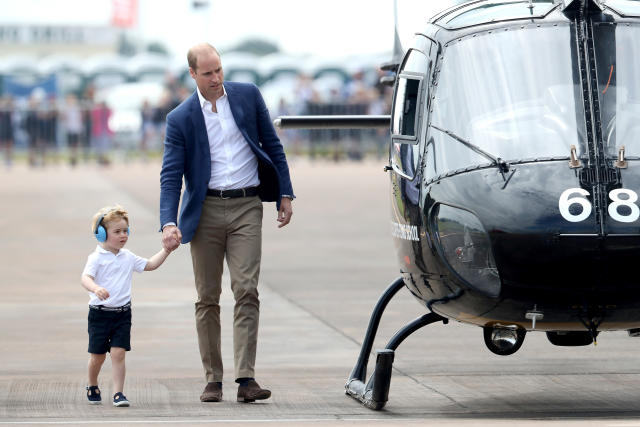 Prince William, Duke of Cambridge and Catherine, Duchess of Cambridge visit the Royal International Air Tattoo at RAF Fairford on July 8, 2016 in Fairford, England.