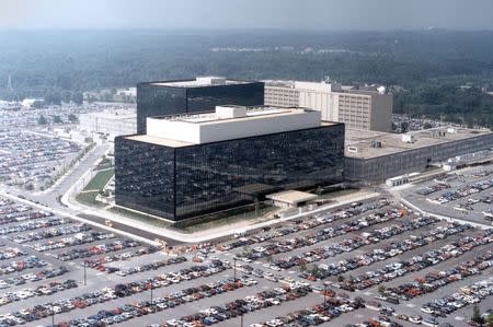 An undated aerial handout photo shows the National Security Agency (NSA) headquarters building in Fort Meade, Maryland. REUTERS/NSA/Handout/Files