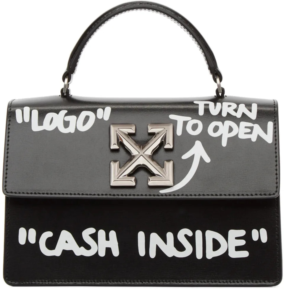 Off-White Black 'Cash Inside' Jitney 1.0 Bag