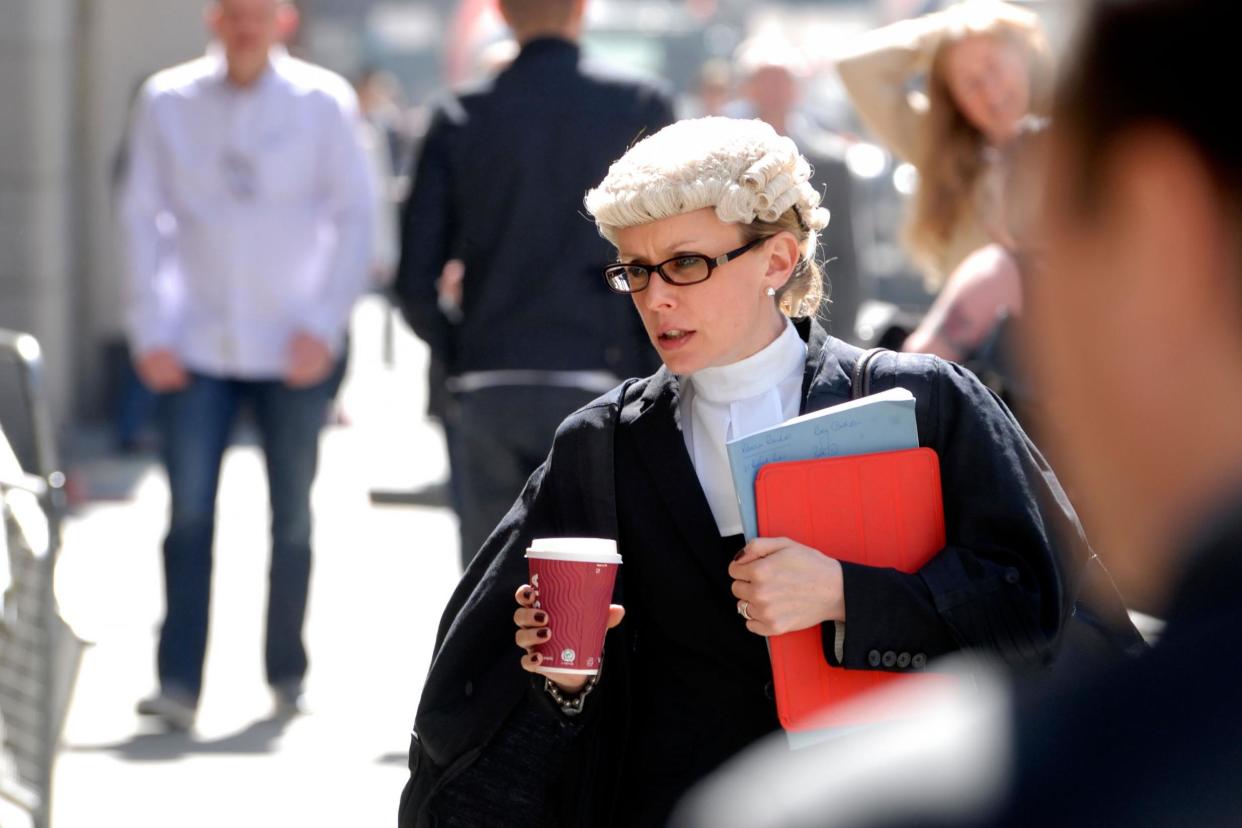 Victory: women barristers felt excluded: Alamy Stock Photo
