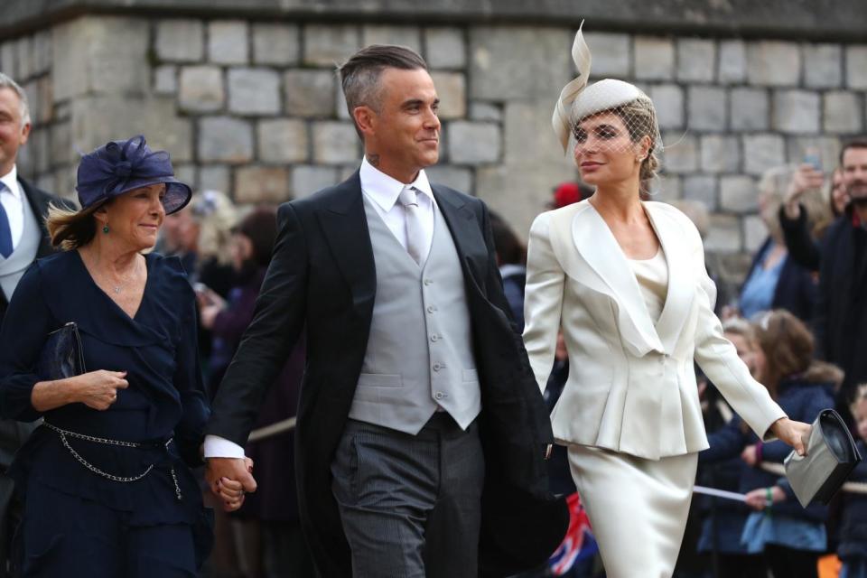 Robbie Williams and wife Ayda Field (PA)