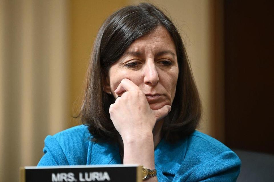 File: Democratic Rep. Elaine Luria listens during the third hearing of House Select Committee to Investigate the January 6 Attack on the US Capitol, on Capitol Hill in Washington, DC, on June 16, 2022. / Credit: MANDEL NGAN/AFP via Getty Images