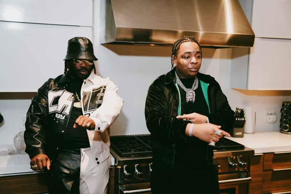 Memphis music producer Hitkidd (left) with Lil Gotit (right) prior to the release of their collaborative single "Secluded." The song released April 12.