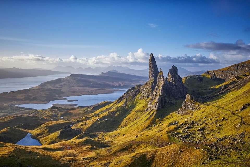 9) The view over the Old Man Of Storr in the Isle Of Skye