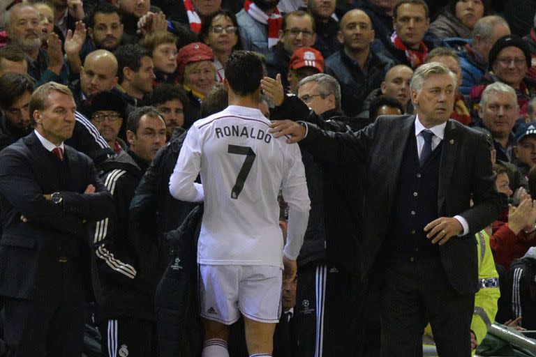 Ancelotti sacó a Ronaldo, pero no hubo polémica