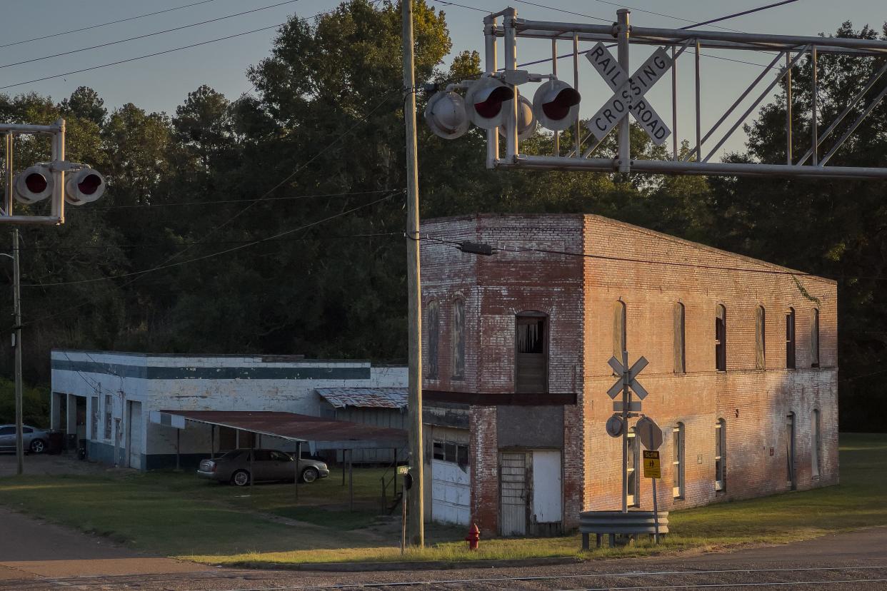 The Flatiron Building in Eupora is a two-story brick building constructed in approximately 1915.