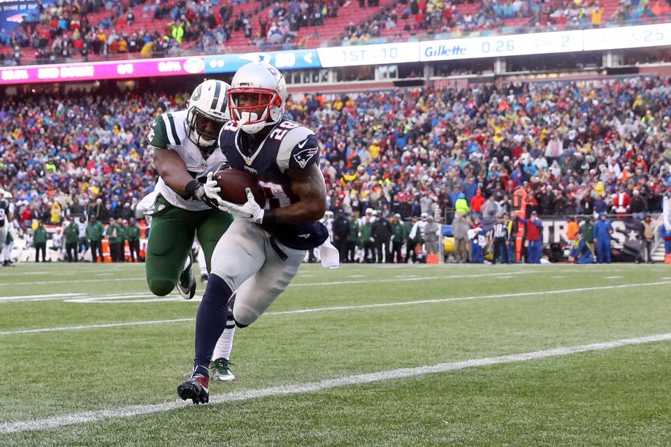 James White is a classic example of the production a satellite back can deliver. (Photo by Maddie Meyer/Getty Images)